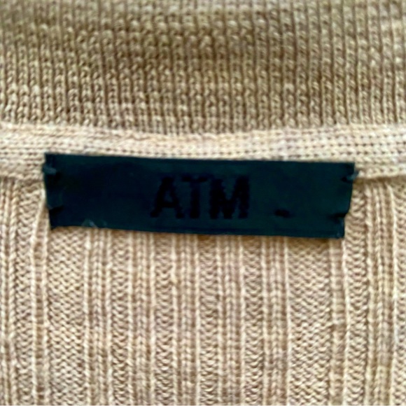 ATM button up collared light weight sweater top, soooo cute! - Picture 3 of 7